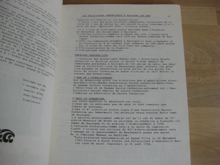 Des Sœurs Grises aux Sœurs Annonciales à Boulogne-sur-Mer Des Sœurs Grises aux Sœurs Annonciales à Boulogne-sur-Mer