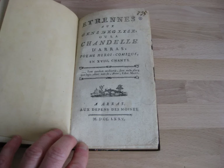 Étrennes aux gens d'église, ou la chandelle d'Arras, - 1775 Étrennes aux gens d'église, ou la chandelle d'Arras, - 1775