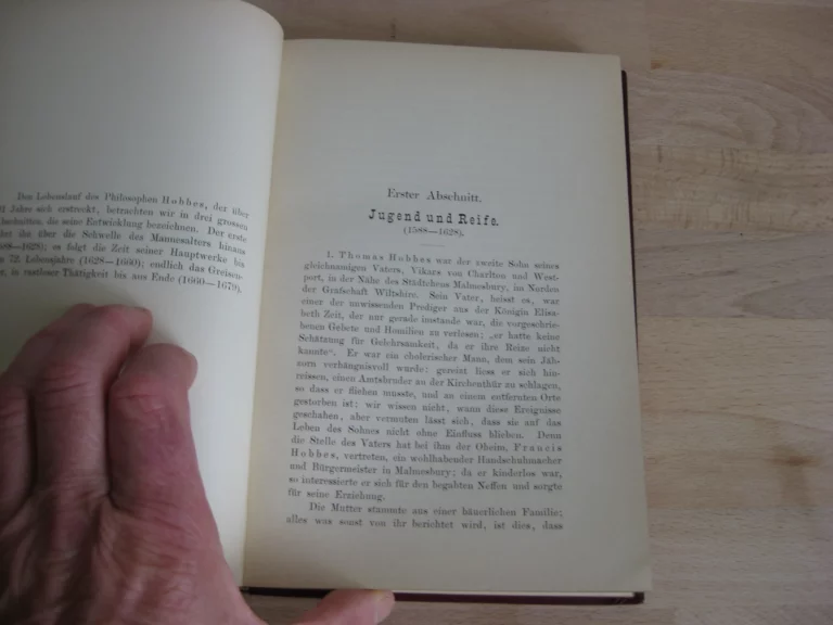 Hobbes. Leben und Lehre, Ferdinand Tönnies - Edition originale Hobbes. Leben und Lehre, Ferdinand Tönnies - Edition originale