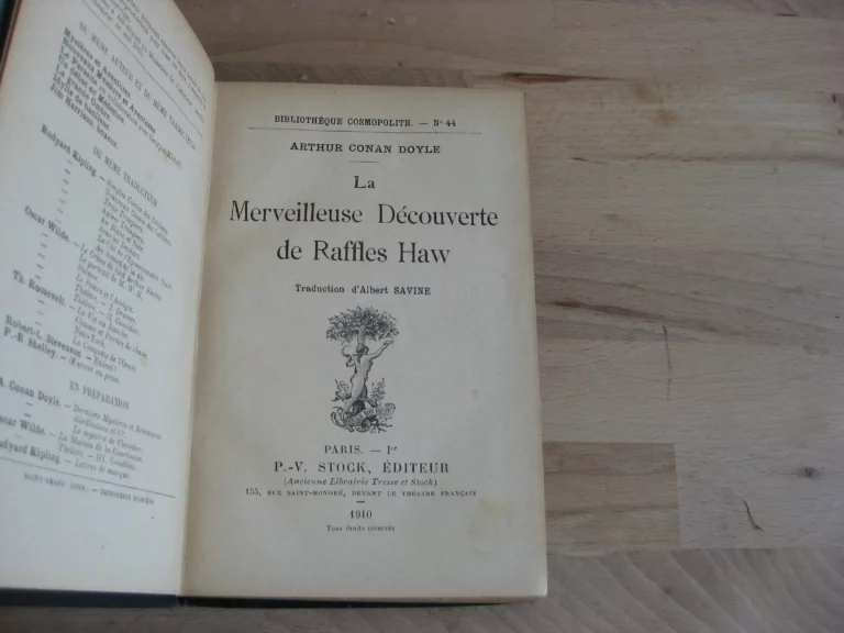 La merveilleuse découverte de Raffles Haw - Première édition en français