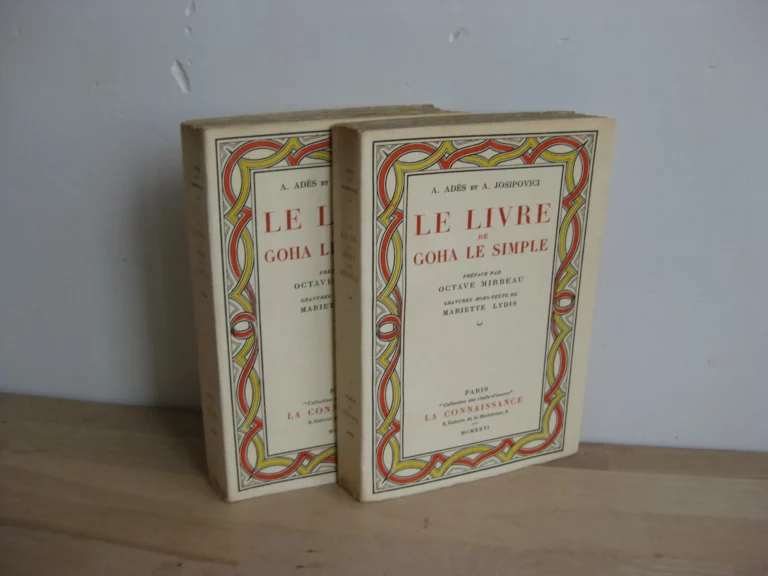 Le livre de Goha le simple. 2 vols. - A.  Ades et A. Josipovici.