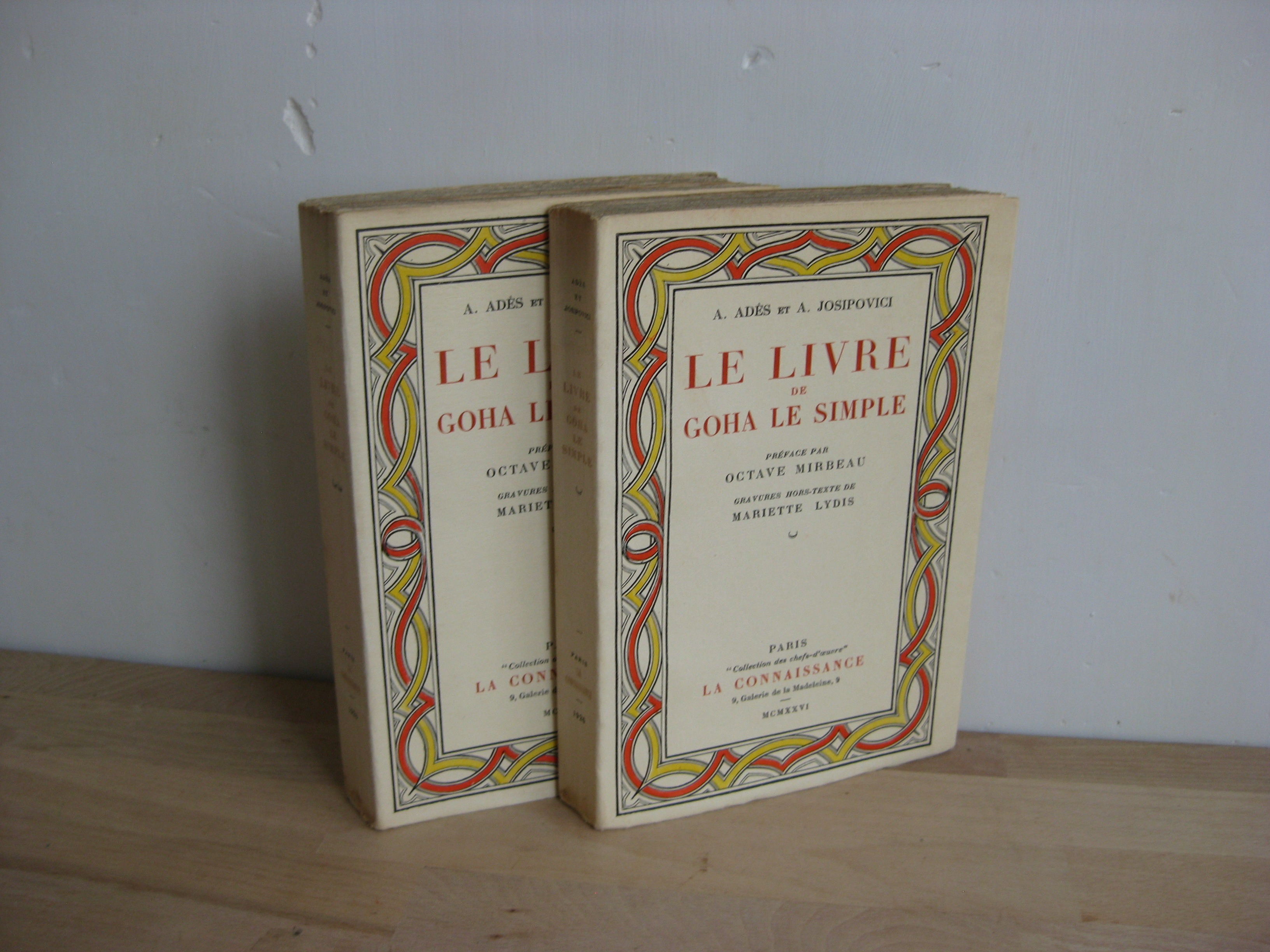 Le livre de Goha le simple. 2 vols. - A.  Ades et A. Josipovici.