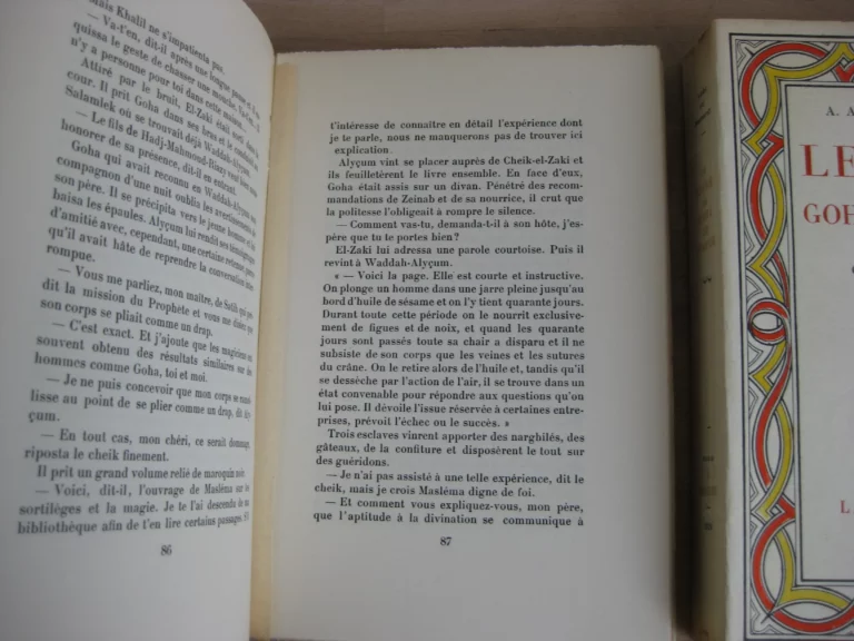 Le livre de Goha le simple. 2 vols. - A.  Ades et A. Josipovici.