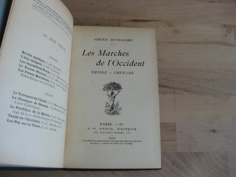 Les marches de l’Occident. Venise – Grenade. Édition originale