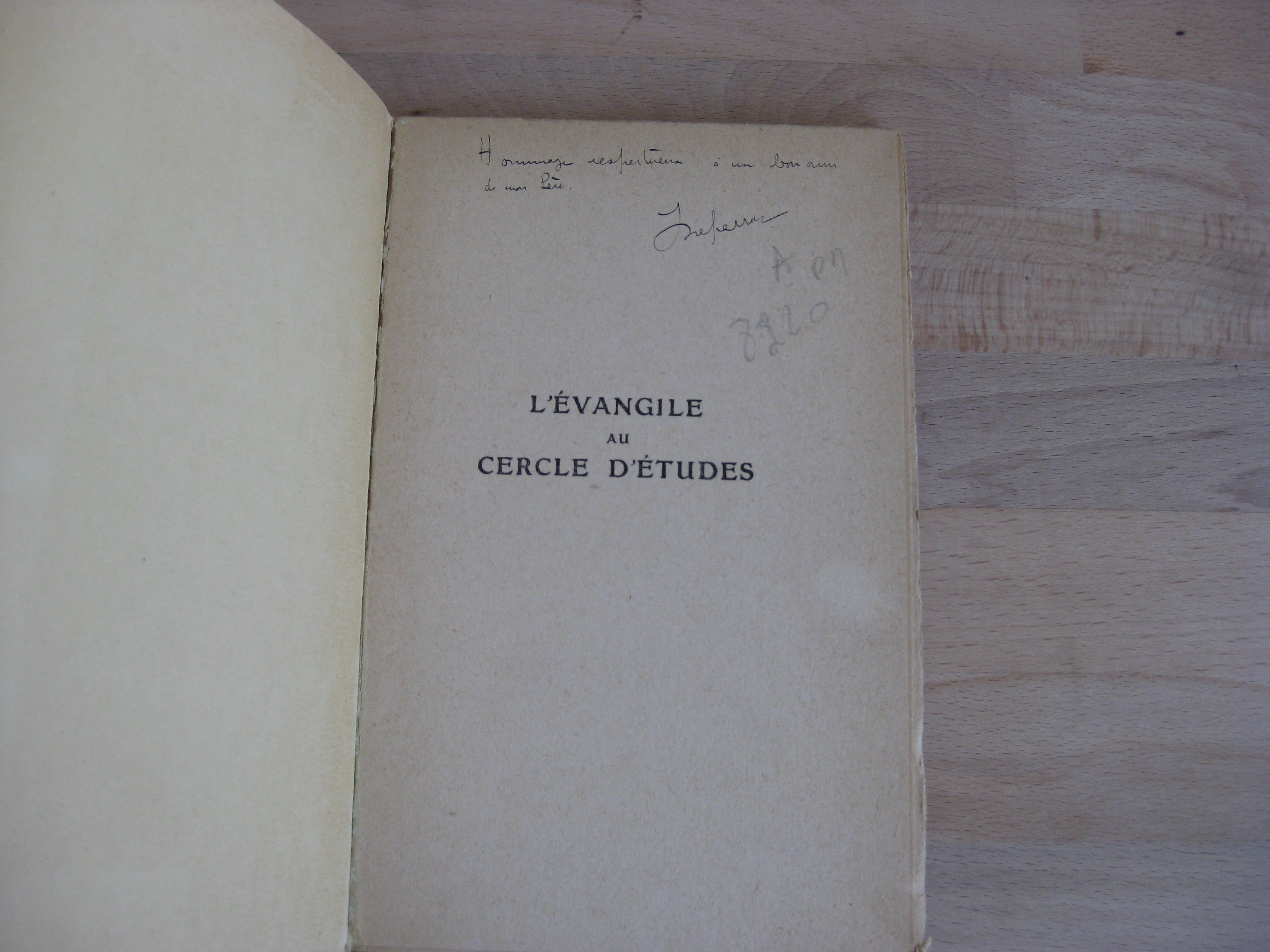L’évangile au cercles d’études - J. Duperray