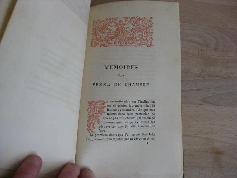 Mémoires d’une femme de chambre écrits par elle-même en 1786 Mémoires d’une femme de chambre écrits par elle-même en 1786