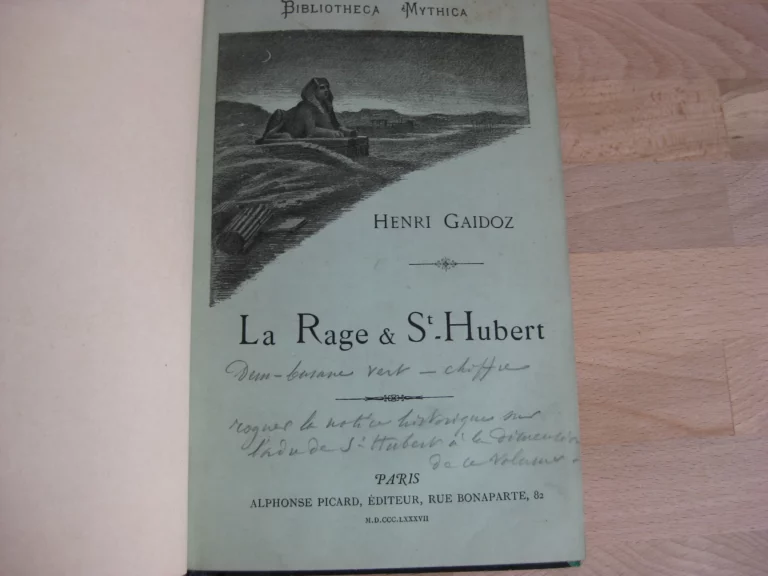La rage & Saint-Hubert. Suivi de Notice historique sur l’Ordre de Saint-Hubert du duché de Bar La rage & Saint-Hubert. Suivi de Notice historique sur l’Ordre de Saint-Hubert du duché de Bar