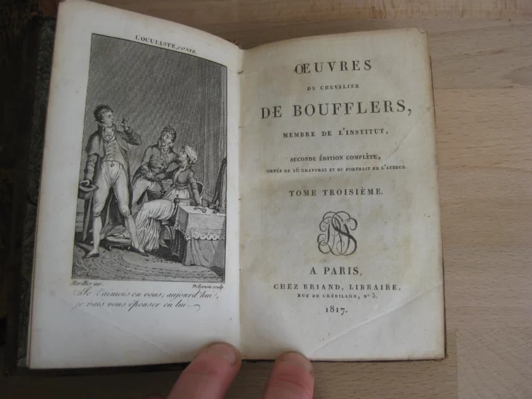 Œuvres du Chevalier Boufflers, 4 volumes, complet Œuvres du Chevalier Boufflers, 4 volumes, complet