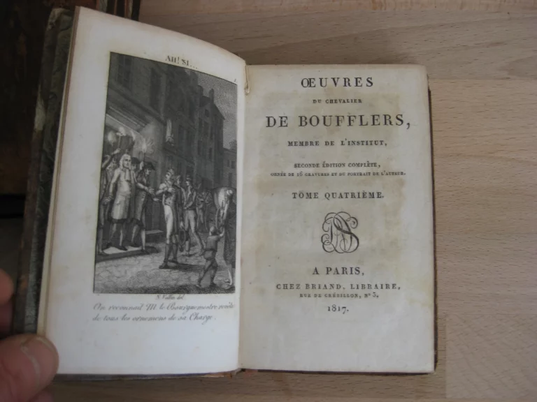 Œuvres du Chevalier Boufflers, 4 volumes, complet Œuvres du Chevalier Boufflers, 4 volumes, complet