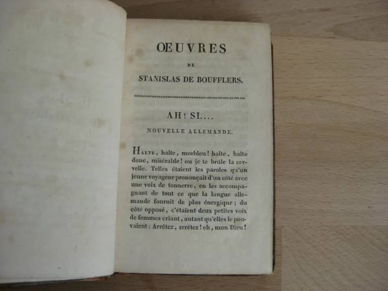 Œuvres du Chevalier Boufflers, 4 volumes, complet Œuvres du Chevalier Boufflers, 4 volumes, complet