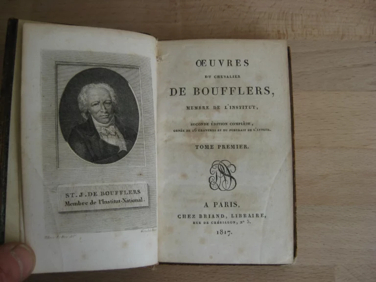 Œuvres du Chevalier Boufflers, 4 volumes, complet Œuvres du Chevalier Boufflers, 4 volumes, complet