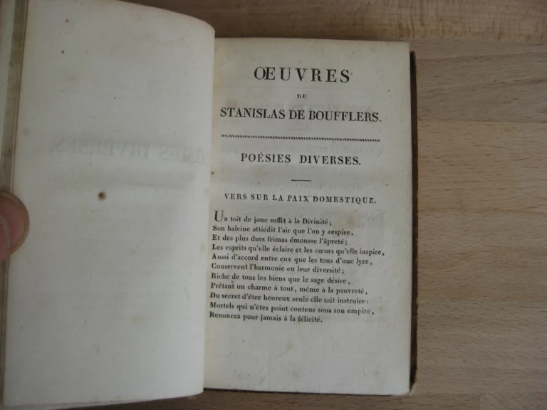 Œuvres du Chevalier Boufflers, 4 volumes, complet Œuvres du Chevalier Boufflers, 4 volumes, complet