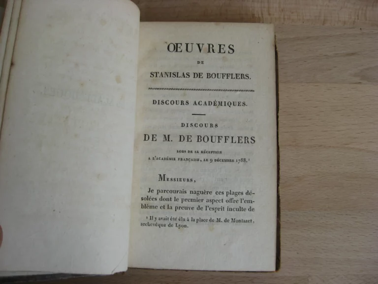 Œuvres du Chevalier Boufflers, 4 volumes, complet Œuvres du Chevalier Boufflers, 4 volumes, complet