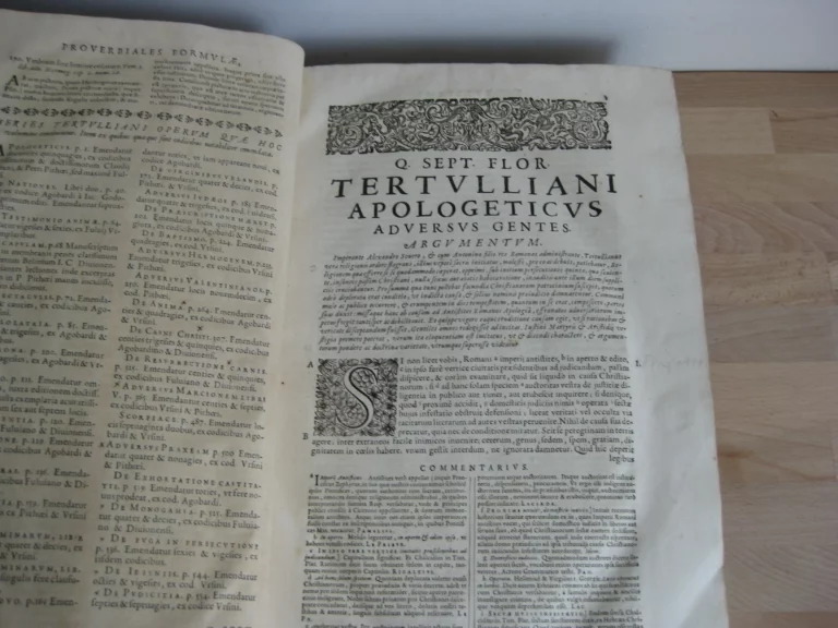 Q. Septimii Florentis Tertulliani Opera - 1664 Q. Septimii Florentis Tertulliani Opera - 1664
