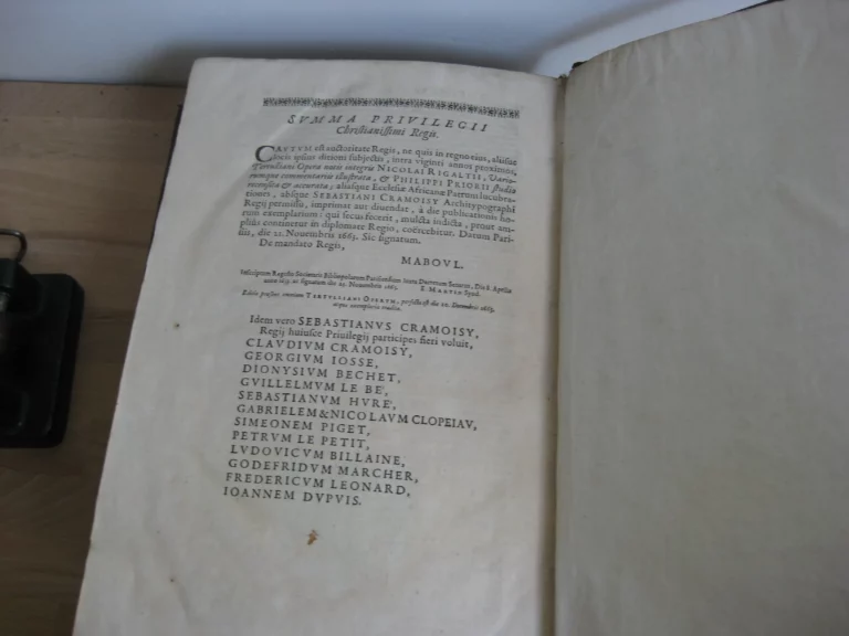Q. Septimii Florentis Tertulliani Opera - 1664 Q. Septimii Florentis Tertulliani Opera - 1664