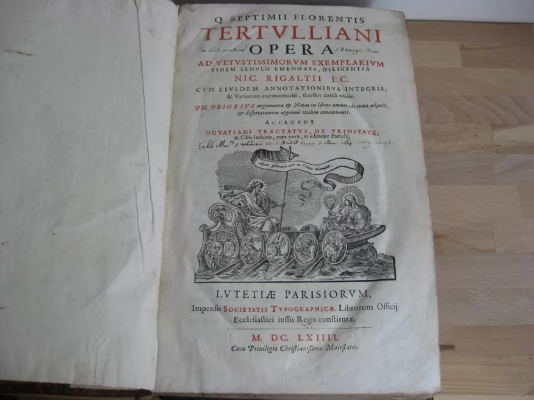 Q. Septimii Florentis Tertulliani Opera - 1664 Q. Septimii Florentis Tertulliani Opera - 1664