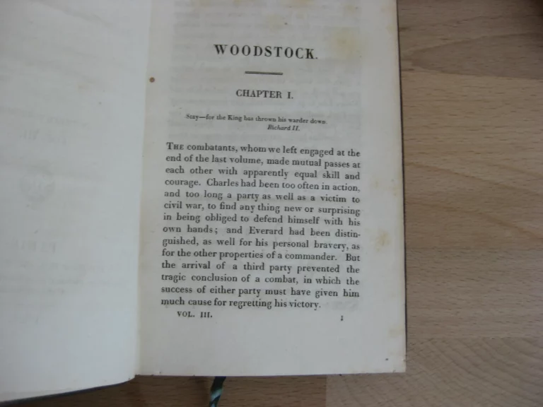 Woodstock or, The Cavalier, a tale. Sir Walter Scott