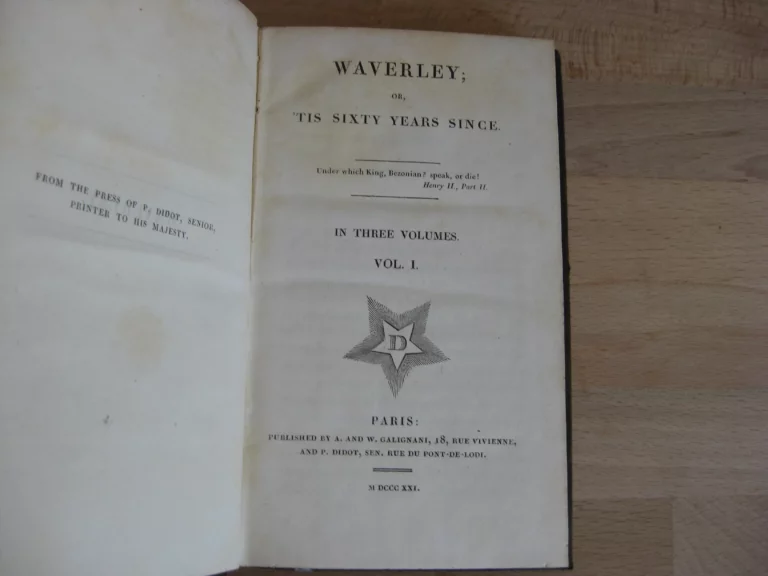 Waverley or, 'Tis Sixty Years Since. Sir Walter Scott