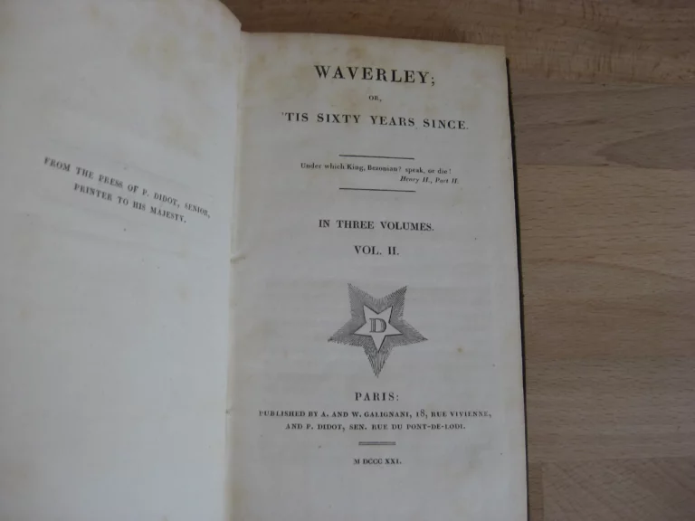 Waverley or, 'Tis Sixty Years Since. Sir Walter Scott