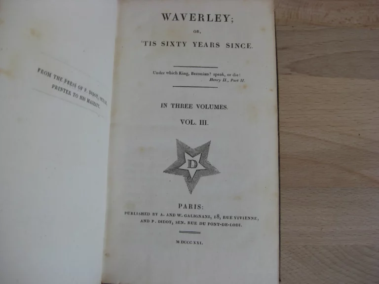 Waverley or, 'Tis Sixty Years Since. Sir Walter Scott