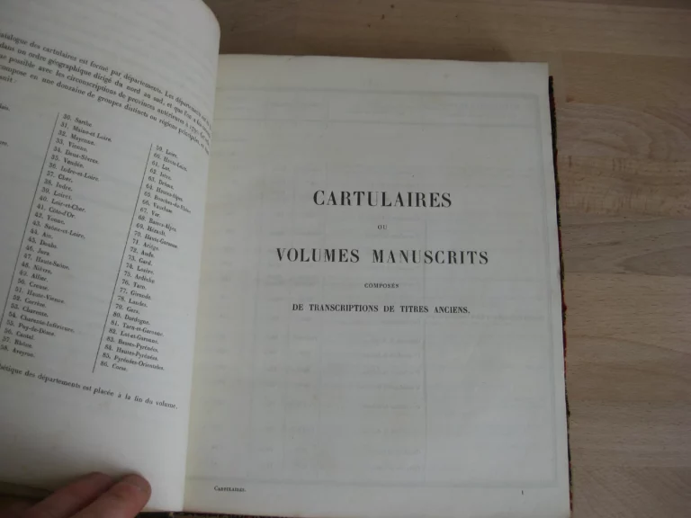 Catalogue général des cartulaires des archives départementales Catalogue général des cartulaires des archives départementales
