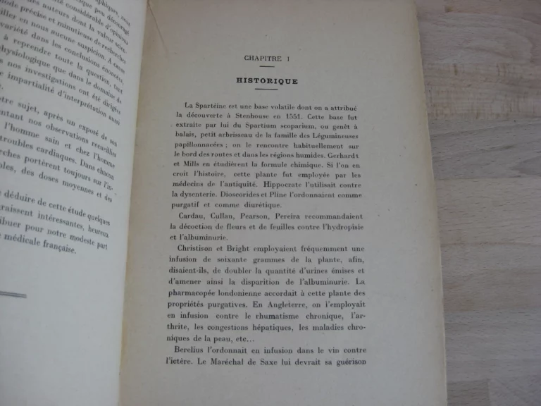 De la spartéine en thérapeutique cardiaque - Dr. Henry Bulteau De la spartéine en thérapeutique cardiaque - Dr. Henry Bulteau
