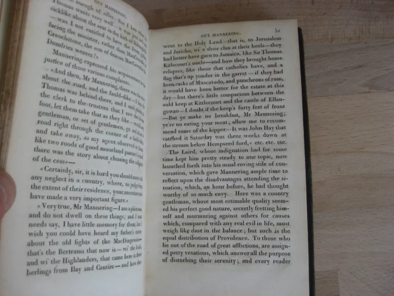Guy Mannering or, The Astrologer, 3 tomes. Sir Walter Scott Guy Mannering or, The Astrologer, 3 tomes. Sir Walter Scott