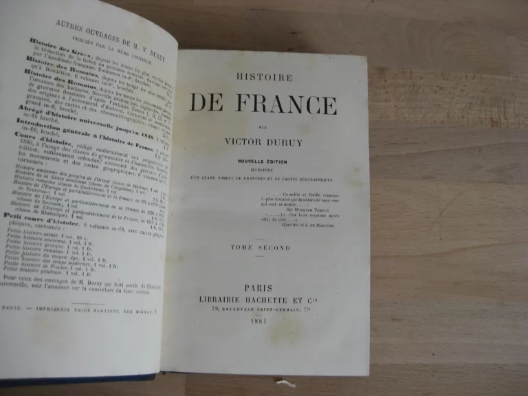Histoire de France, 2 volumes. - Victor Duruy