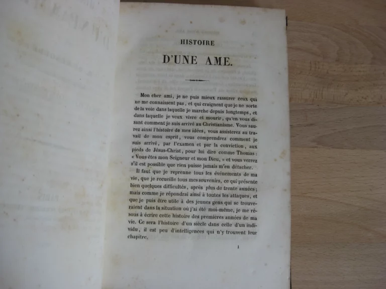 Histoire d'une âme suivi de quelques fragments sur Le Plessis-aux-Tournelles.