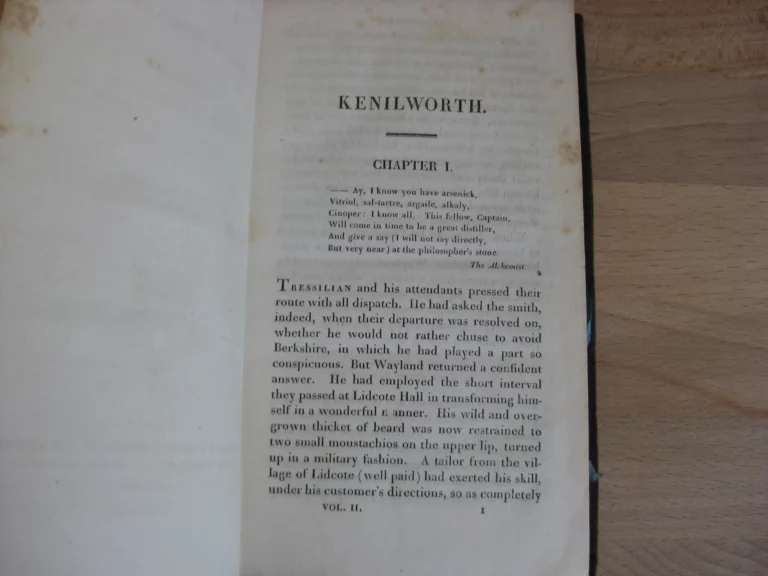 Kenilworth, a romance. Sir Walter Scott