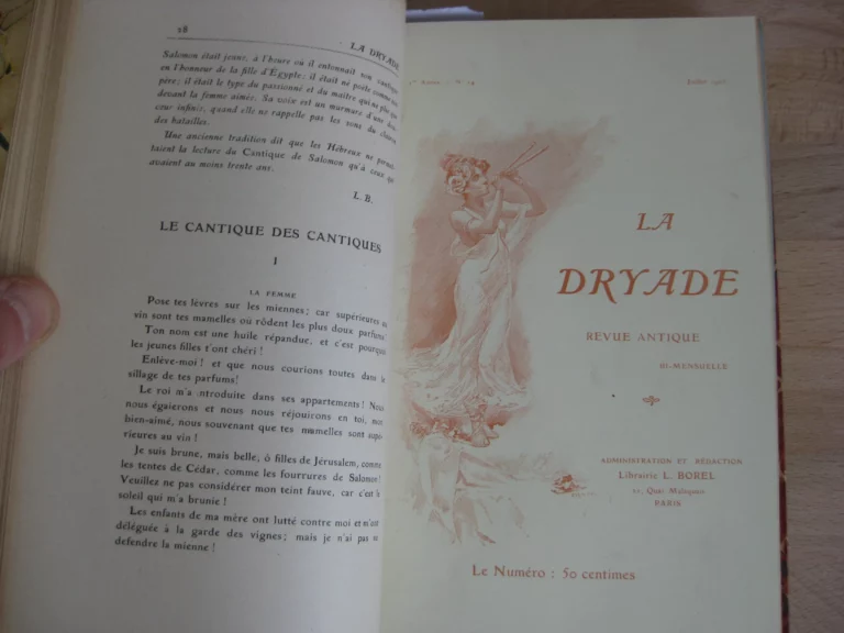 La Dryade. 1ère année 1903. Complète. N°1 à 24 La Dryade. 1ère année 1903. Complète. N°1 à 24