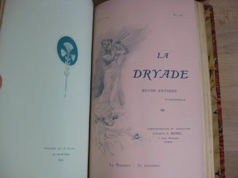 La Dryade. 1ère année 1903. Complète. N°1 à 24 La Dryade. 1ère année 1903. Complète. N°1 à 24