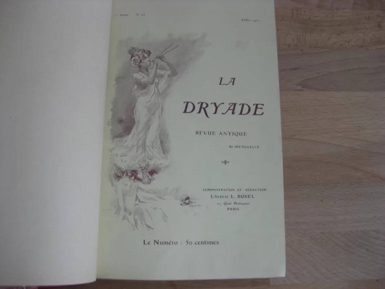 La Dryade. 1ère année 1903. Complète. N°1 à 24 La Dryade. 1ère année 1903. Complète. N°1 à 24