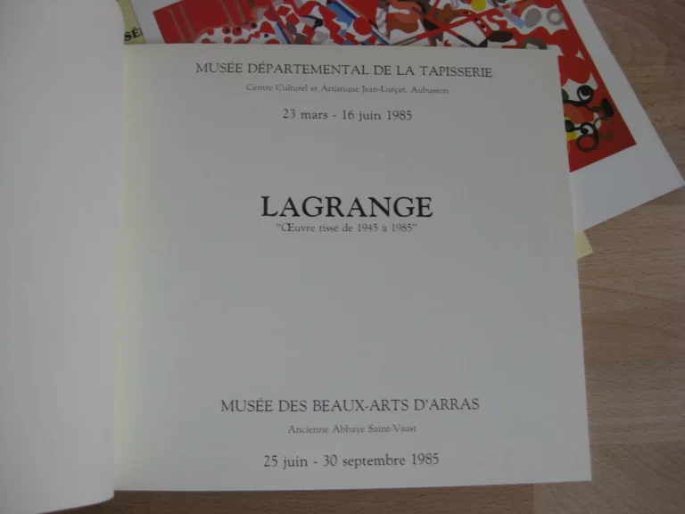 Lagrange, Oeuvre tissée, de 1945 À 1985 Lagrange, Oeuvre tissée, de 1945 À 1985