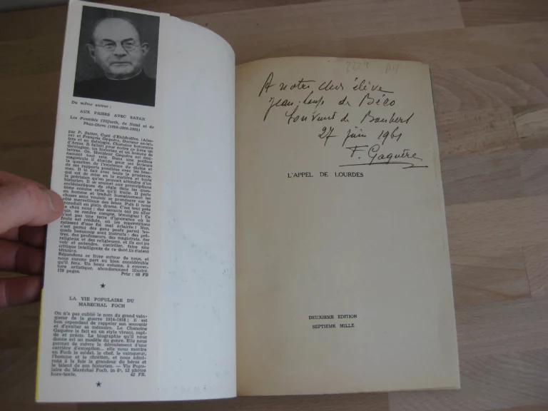 L'appel de Lourdes - François Gaquere, signé