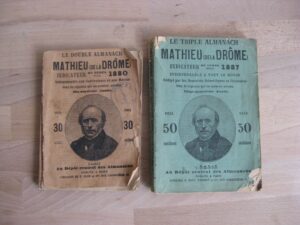 Le double Almanach Mathieu / Le triple Almanach Mathieu (de la Drôme), 2 vols. Le double Almanach Mathieu / Le triple Almanach Mathieu (de la Drôme), 2 vols.