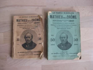Le double Almanach Mathieu / Le triple Almanach Mathieu (de la Drôme), 2 vols.
