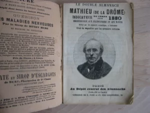 Le double Almanach Mathieu / Le triple Almanach Mathieu (de la Drôme), 2 vols.