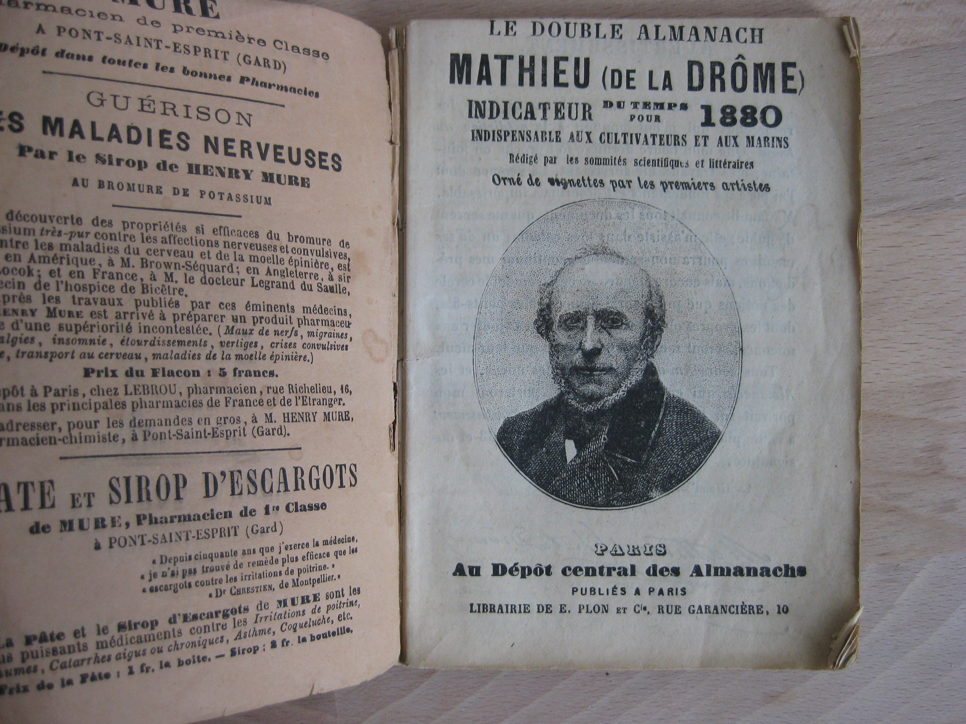 Le double Almanach Mathieu / Le triple Almanach Mathieu (de la Drôme), 2 vols. Le double Almanach Mathieu / Le triple Almanach Mathieu (de la Drôme), 2 vols.