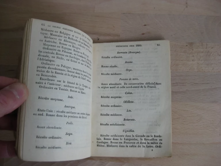 Le double Almanach Mathieu / Le triple Almanach Mathieu (de la Drôme), 2 vols.