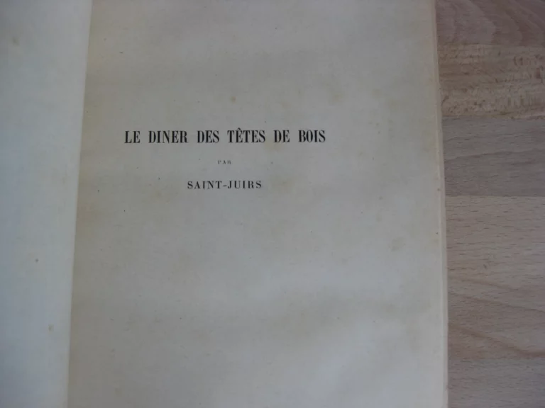 Le Livre des têtes de bois - Saint-Juirs (René Delorme, dit) - Signé