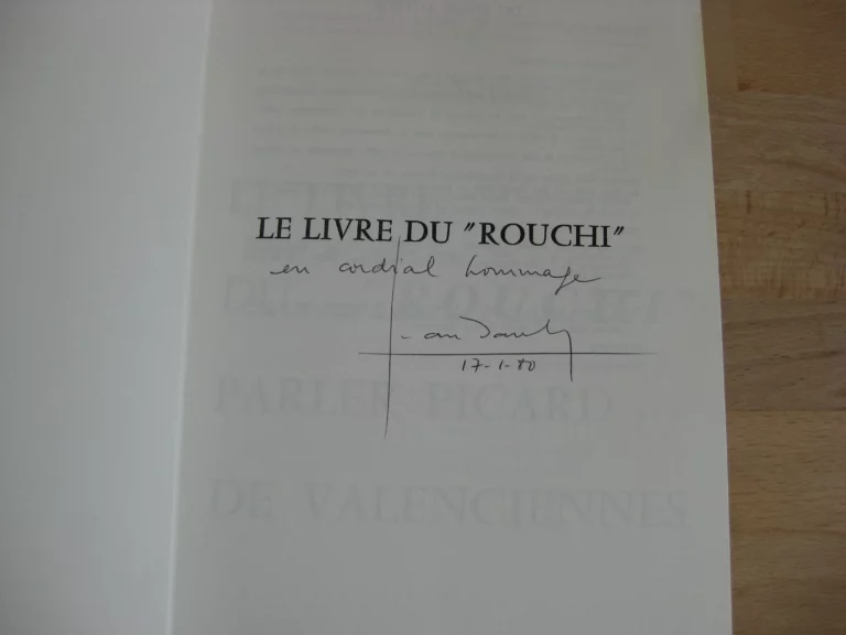 Le Livre du rouchi, parler picard de Valenciennes, Jean Dauby