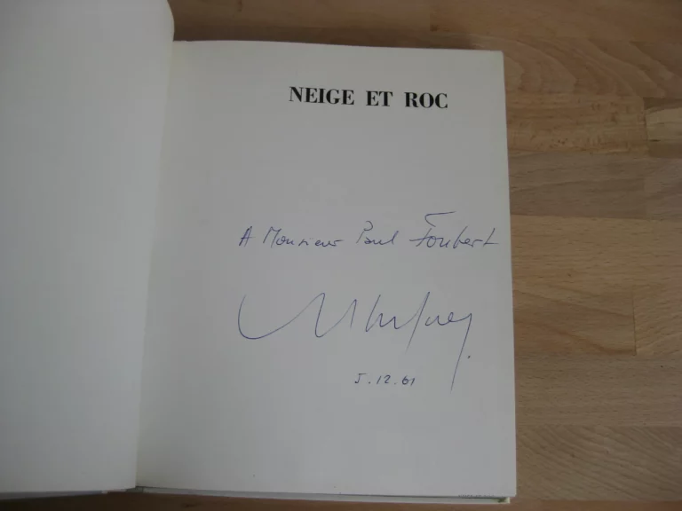 Neige et roc. Gaston Rebuffat, édition originale signée Neige et roc. Gaston Rebuffat, édition originale signée