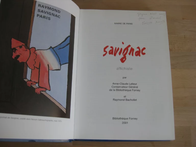 Savignac affichiste : Exposition Paris Bibliothèque Forney (11 septembre 2001-12 janvier 2002)