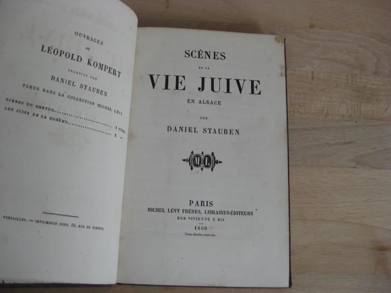 Scènes de la vie juive en Alsace - Daniel Stauben [Charles Auguste Widal]