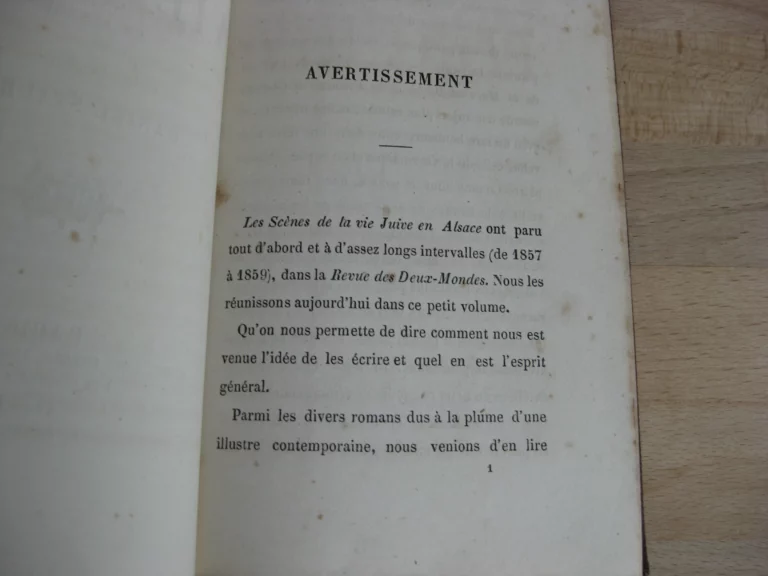 Scènes de la vie juive en Alsace - Daniel Stauben [Charles Auguste Widal]