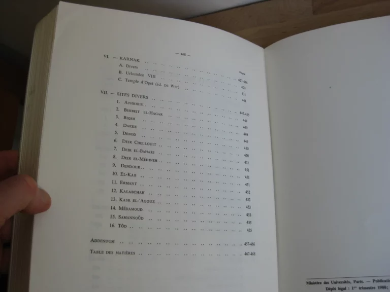 Temple ptolémaïques et romains. Répertoire bibliographique