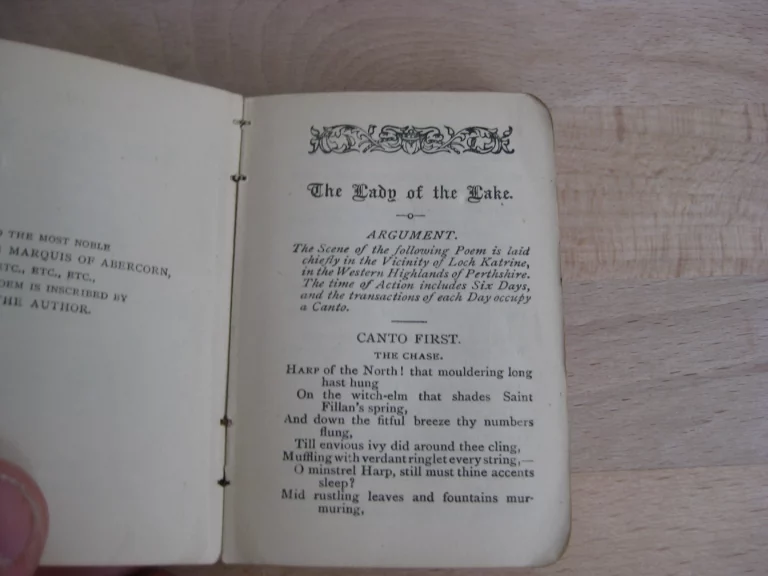 The Lady of the Lake. A Poem in six Cantos - Walter Scott - Miniature