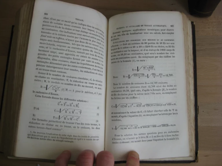Traité du travail des laines peignées. De l’alpaga, du poil de chèvre, du cachemire etc