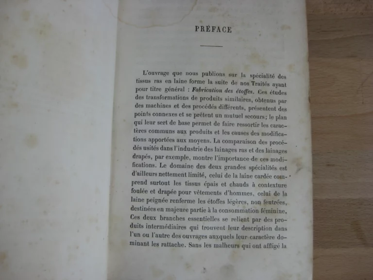 Traité du travail des laines peignées. De l’alpaga, du poil de chèvre, du cachemire etc